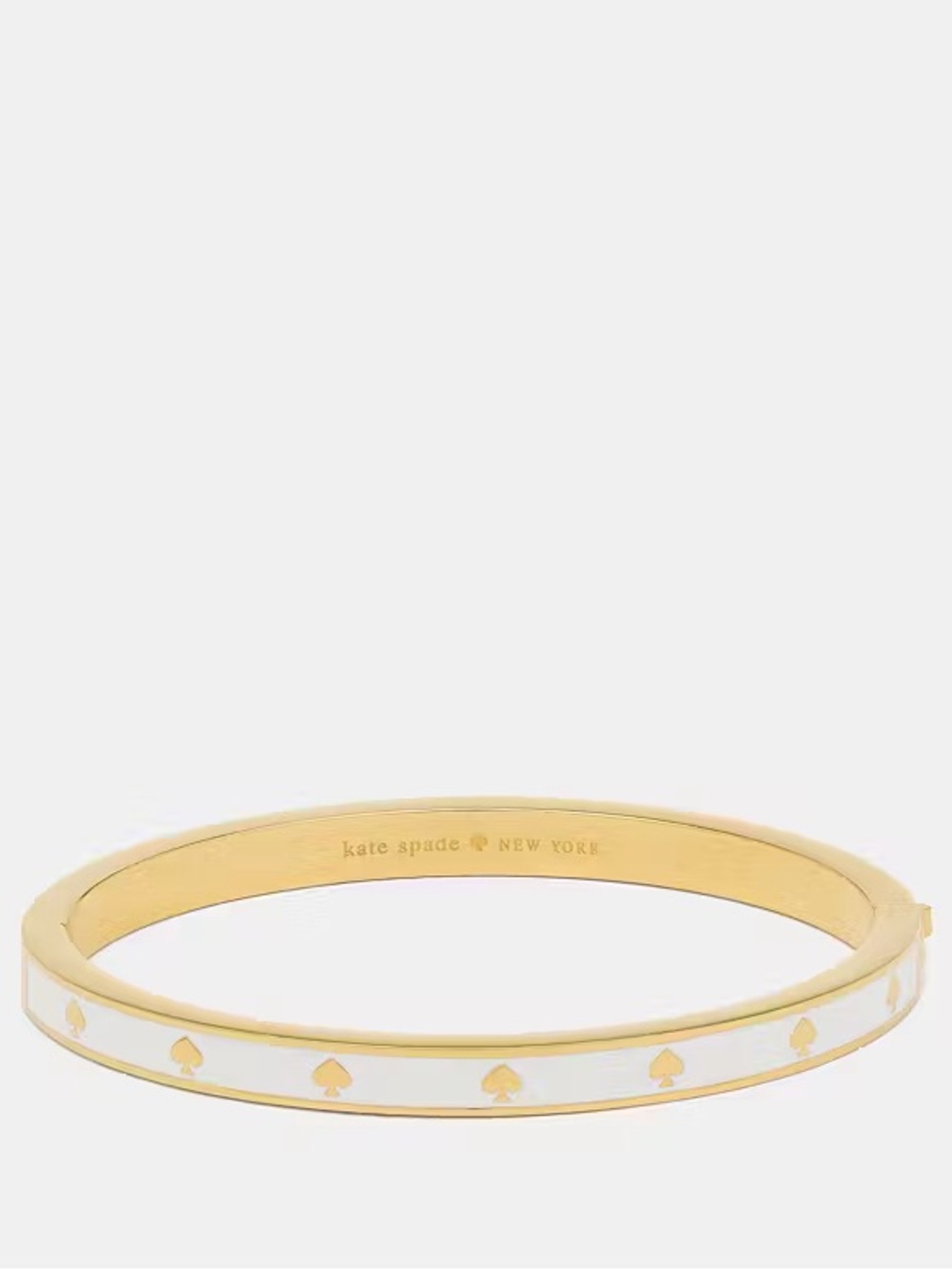 Kate Spade Spot The Spade Enamel Hinged Bangle